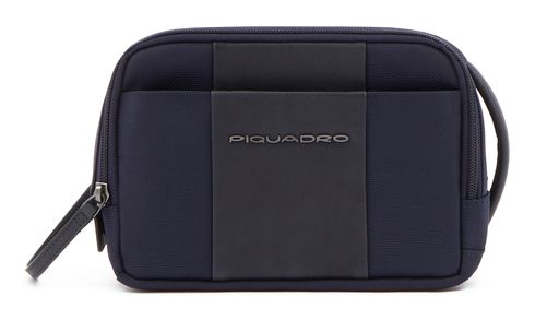 PIQUADRO Brief2 Beauty Case With Wide Opening Blu