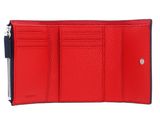 LACOSTE Compact Wallet Marine 166 Rouge LACOSTE Compact Wallet Marine 166 Rouge