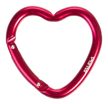 SALEWA Heart Carabiner Red