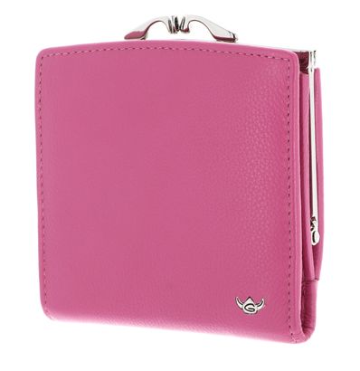 Golden Head Madrid RFID Protect French Coin Purse Wallet Fuchsia
