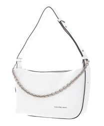 Calvin Klein CKJ Sculpted Rounded Shoulderbag Ancient White