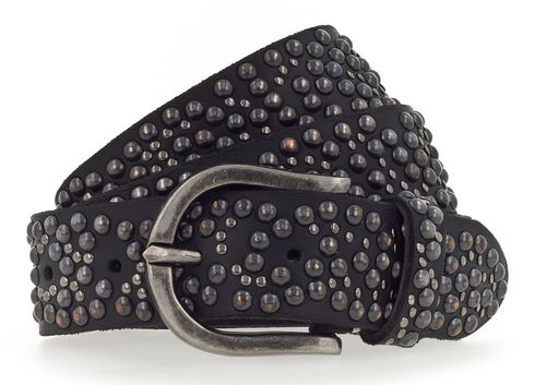 b.belt Tila Black 35mm Leather Belt W75 Black - shortenable