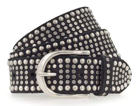 b.belt Riva Colour Leather Belt W110 Black