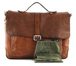 CAMPOMAGGI Saturno Briefcase Cognac