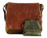 CAMPOMAGGI Shoulder Bag M V.Militare + T / Cognac