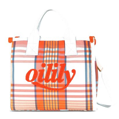 Oilily Hala Handbag Penelope Check Blue Haze