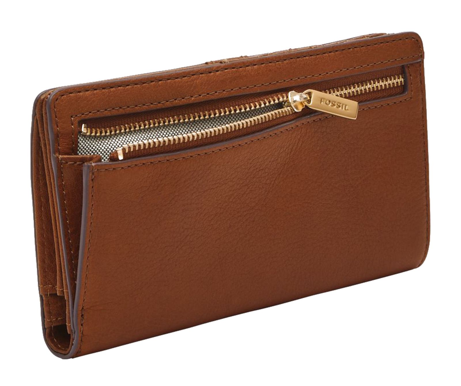 FOSSIL purse Liza Slim Bifold Wallet Brown | Buy bags, purses