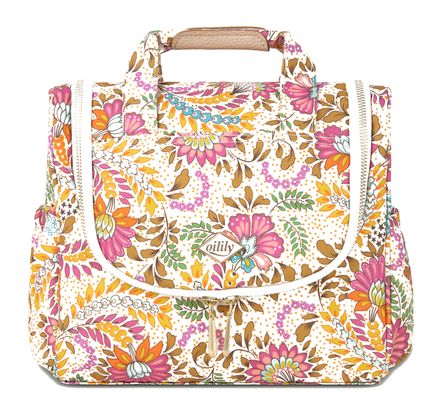 Oilily Cathy Travel Kit With Hook Ruby Whisper White