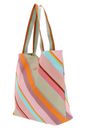 Oilily Romy Reversible Shopper Summer Stripes Misty Rose