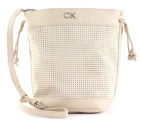 Calvin Klein Re-Lock Drawstring Bag Perforation S Stoney Beige