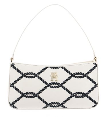 TOMMY HILFIGER TH Timeless Shoulder Bag Rope Weathered White