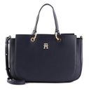 TOMMY HILFIGER TH Emblem Satchel Space Blue TOMMY HILFIGER TH Emblem Satchel Space Blue