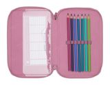 BECKMANN 3-Fold Pencil Case Pink BECKMANN 3-Fold Pencil Case Pink
