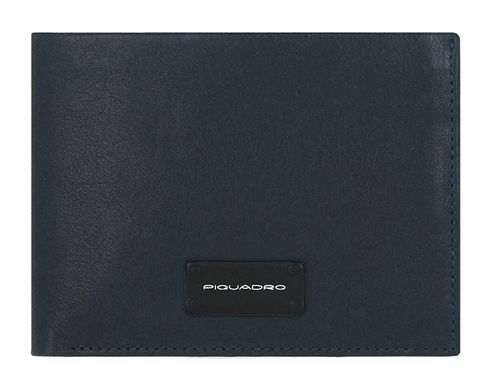 PIQUADRO Harper Men’s Wallet With Zipped Coin RFID Blu