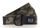 H.I.S 35mm Camo Ribbon Belt W95 Oliv-Camouflage
