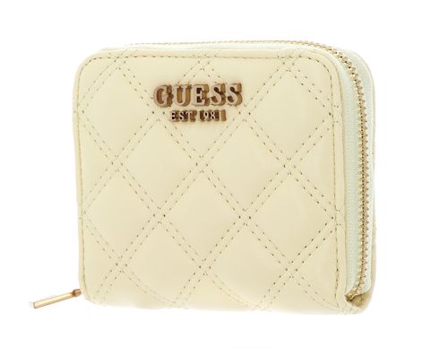 GUESS Giully SLG Small Zip Around Wallet Yellow