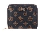 GUESS Laurel SLG Small Zip Around Wallet Mocha Logo