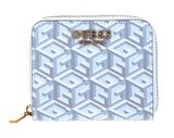 GUESS Laurel Zip Around Wallet Ice Blue Logo GUESS Laurel Zip Around Wallet Ice Blue Logo