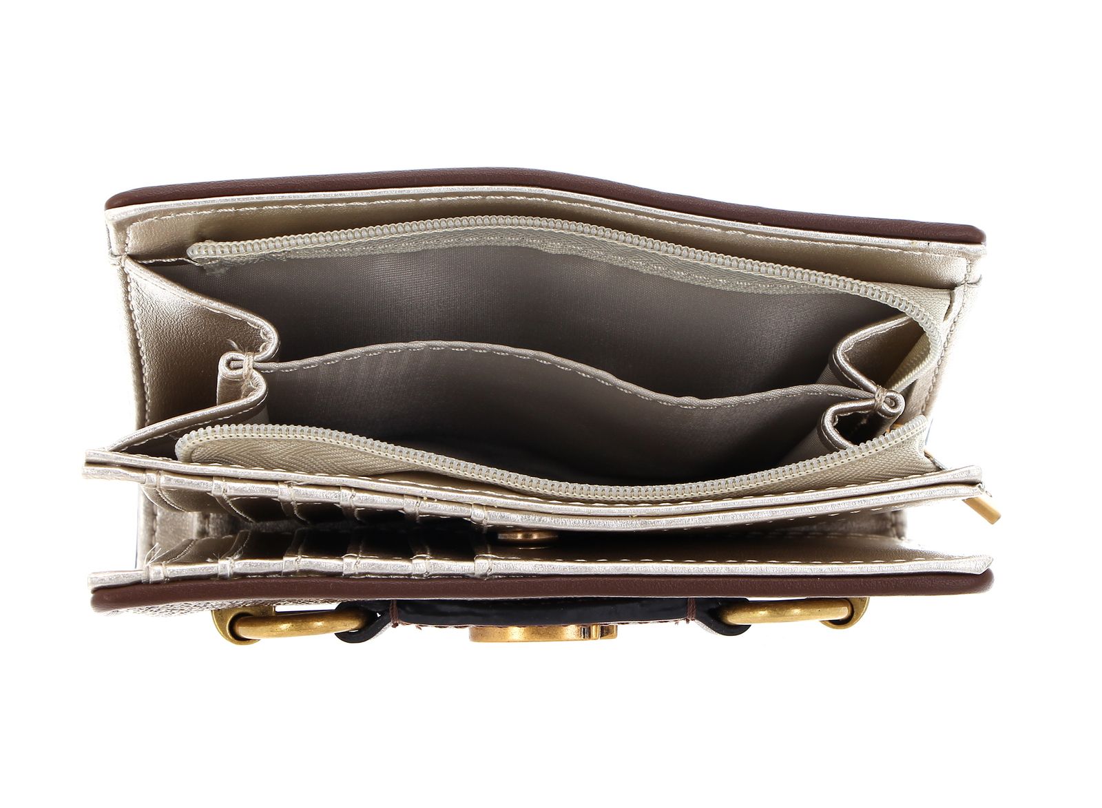 GUESS Izzy SLG Fold Up Organizer Latte Logo / Brown GUESS Izzy SLG Fold Up Organizer Latte Logo / Brown