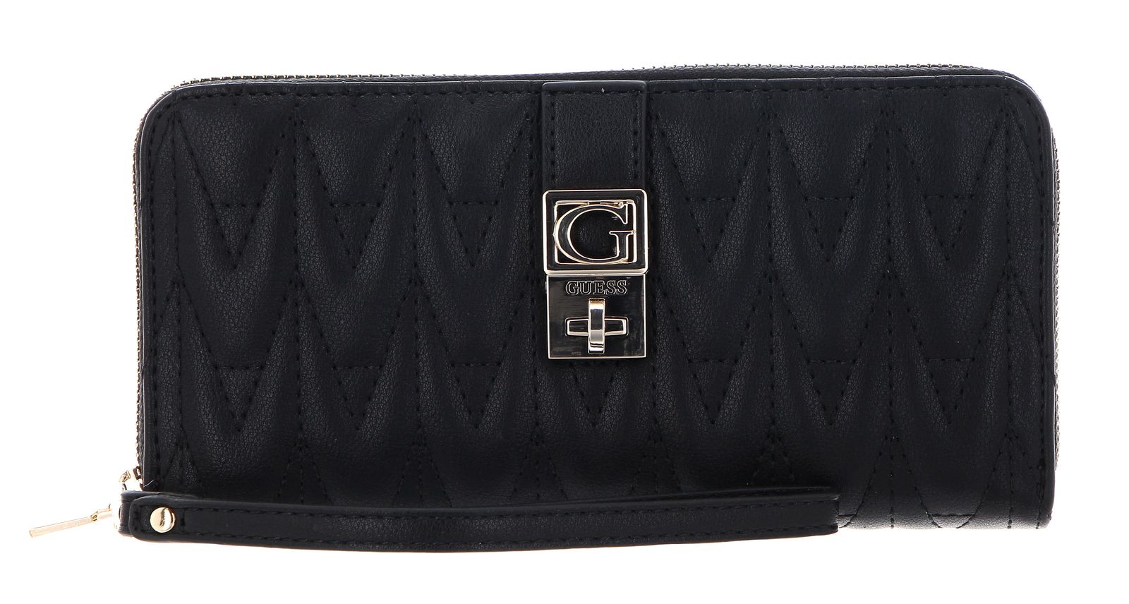 GUESS Regilla SLG Large Zip Around Wallet Black modeherz