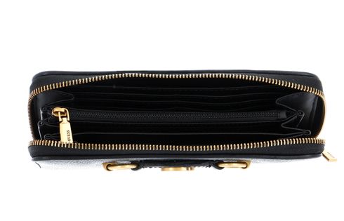 GUESS Izzy SLG Large Zip Around Wallet Coal Logo | Buy bags