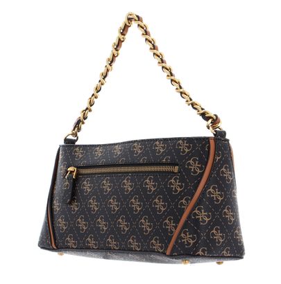 Guess Izzy Medium 4g Monogram Jacquard Double Compartment Tote In Navy