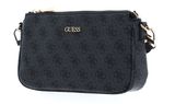 GUESS Noelle Double Pouch Crossbody Coal Logo GUESS Noelle Double Pouch Crossbody Coal Logo
