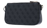 GUESS Noelle Double Pouch Crossbody Coal Logo GUESS Noelle Double Pouch Crossbody Coal Logo