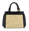 GUESS Katey Mini Satchel Natural / Black GUESS Katey Mini Satchel Natural / Black