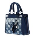 GUESS Katey Mini Satchel Denim Ombre Logo