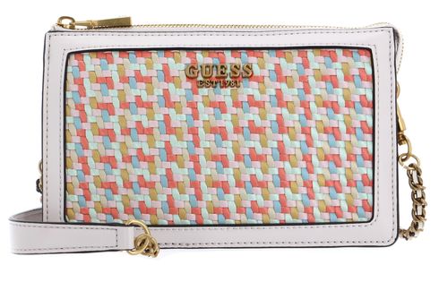 GUESS Abey Multi Compartment Xbody Dove Multi