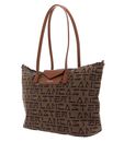 LANCASTER Smart Logo KBA Tote Bag L Marron