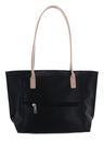 LANCASTER Maya Tote Bag Noir - Ecru - Nude