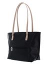 LANCASTER Maya Tote Bag Noir - Ecru - Nude