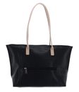 LANCASTER Maya Tote Bag L Noir - Ecru - Nude