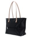 LANCASTER Maya Tote Bag L Noir - Ecru - Nude