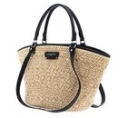 LANCASTER Actual Osier Tote Bag Beige - Noir