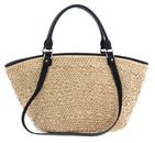 LANCASTER Actual Osier Tote Bag Beige - Noir