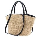 LANCASTER Actual Osier Tote Bag Beige - Noir