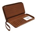 FOSSIL Liza Zip Around Clutch Brown FOSSIL Liza Zip Around Clutch Brown