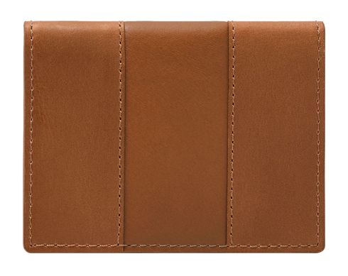 FOSSIL Everett Card Case Bifold Saddle