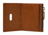 FOSSIL Andrew Magnetic Zip Card Case Saddle FOSSIL Andrew Magnetic Zip Card Case Saddle