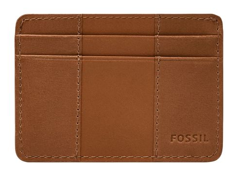 FOSSIL Everett Card Case Saddle