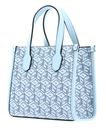 GUESS Silvana Two Compartment Mini Tote Ice Blue Logo GUESS Silvana Two Compartment Mini Tote Ice Blue Logo