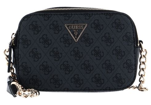 GUESS Noelle Crossbody Camera Bag Coal Logo