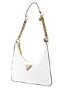 GUESS Giully Top Zip Shoulder Bag White