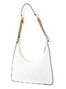 GUESS Giully Top Zip Shoulder Bag White