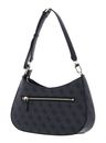 GUESS Noelle Top Zip Shoulder Bag Coal Logo