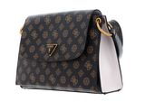 GUESS Basilea Flap Crossbody Mocha Logo