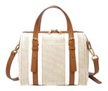 FOSSIL Carlie Satchel Natural Brown
